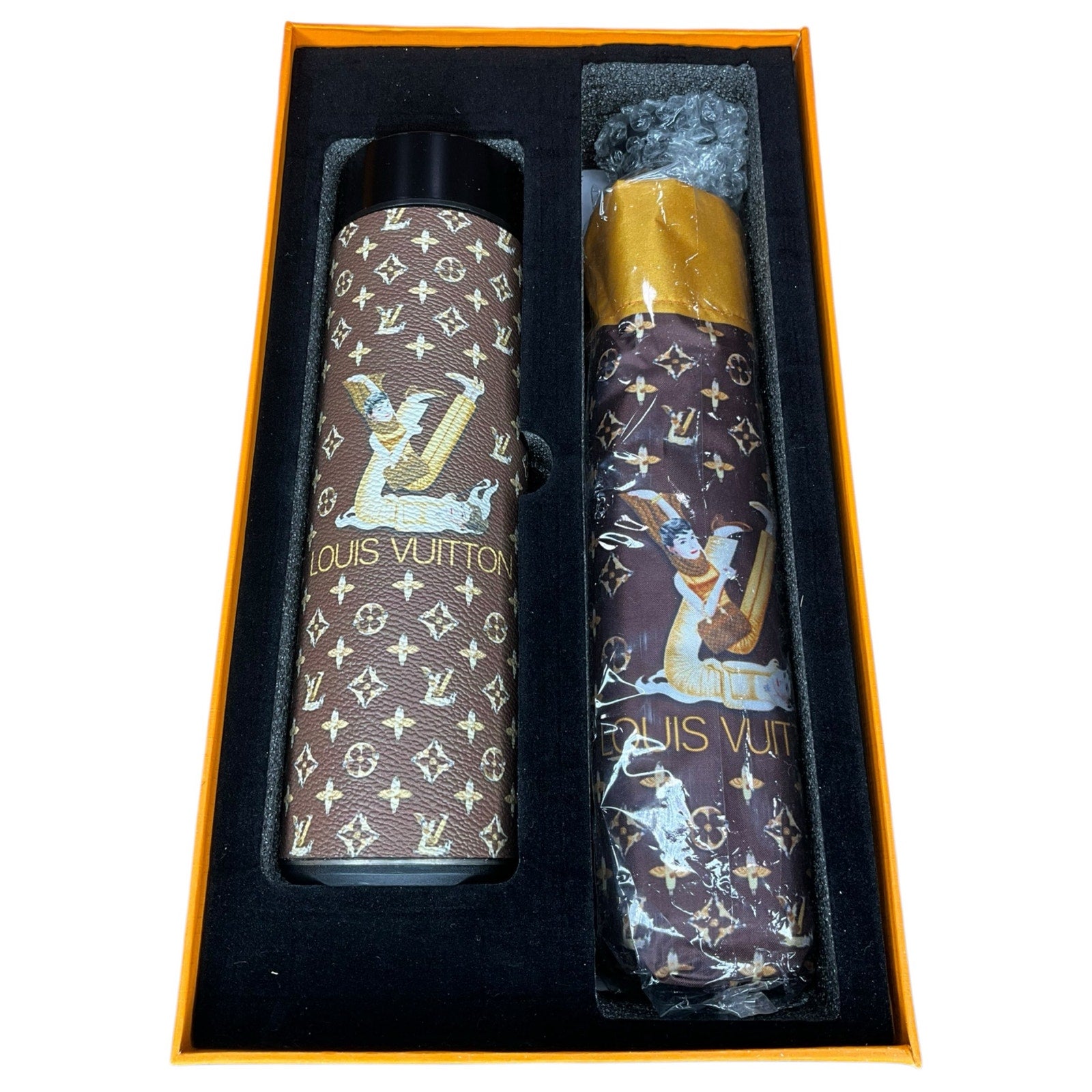 Luxury-Style Umbrella & Tumbler