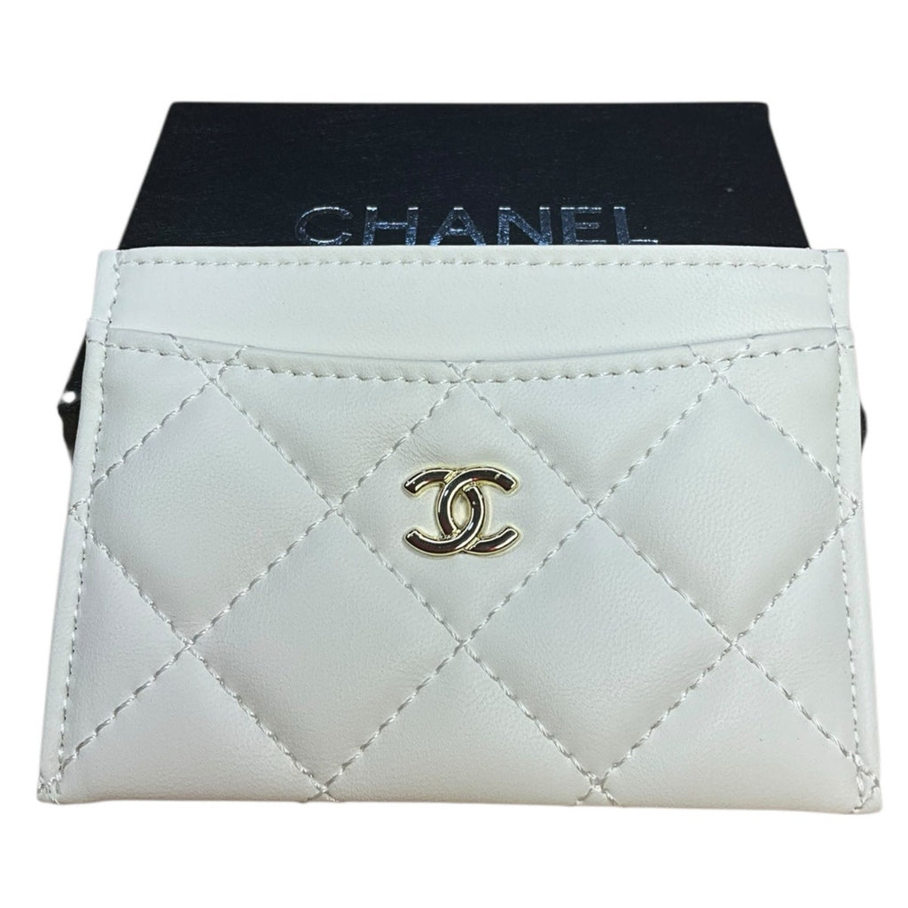 Chanel Beaute Luxury Quilted Leather Card Holder