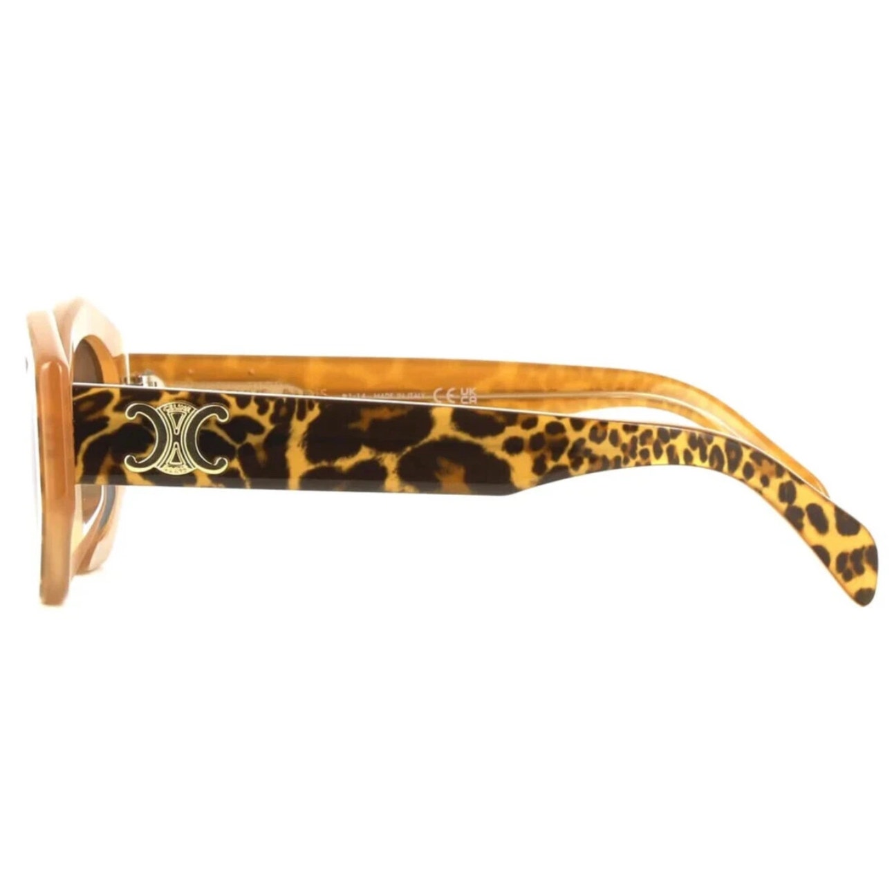 Celine Animal Print Triomphe Cat Eye Sunglasses