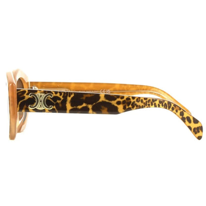 Celine Animal Print Triomphe Cat Eye Sunglasses