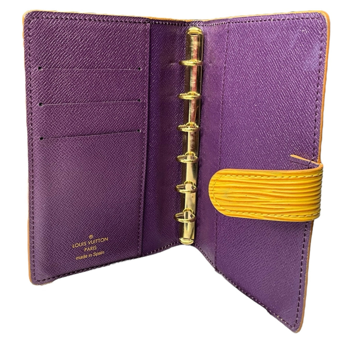 Louis Vuitton Yellow Agenda Wallet