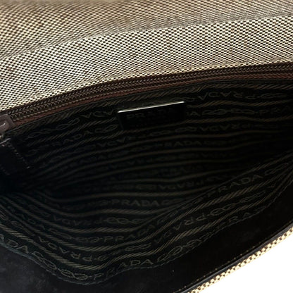 Prada Canvas & Leather Belt Bag