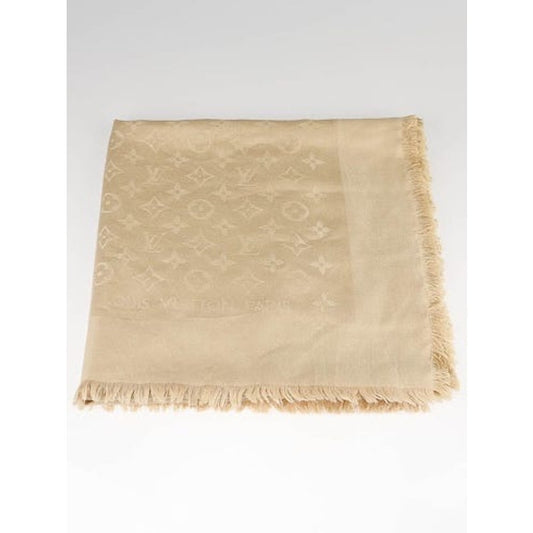 LOUIS VUITTON Dune Monogram Silk/Wool Shawl