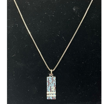 Dior Light Blue Trotter Necklace