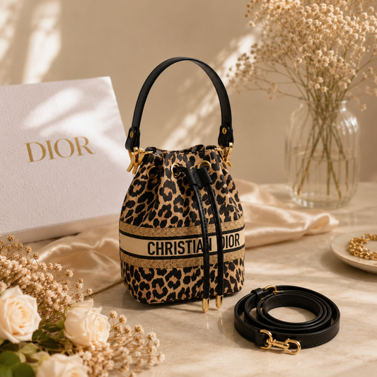 Dior Beauty Leopard Print Mini Bucket Bag – GWP Edition