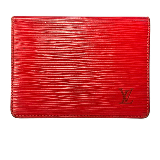 Louis Vuitton Red Epi Leather Card Holder