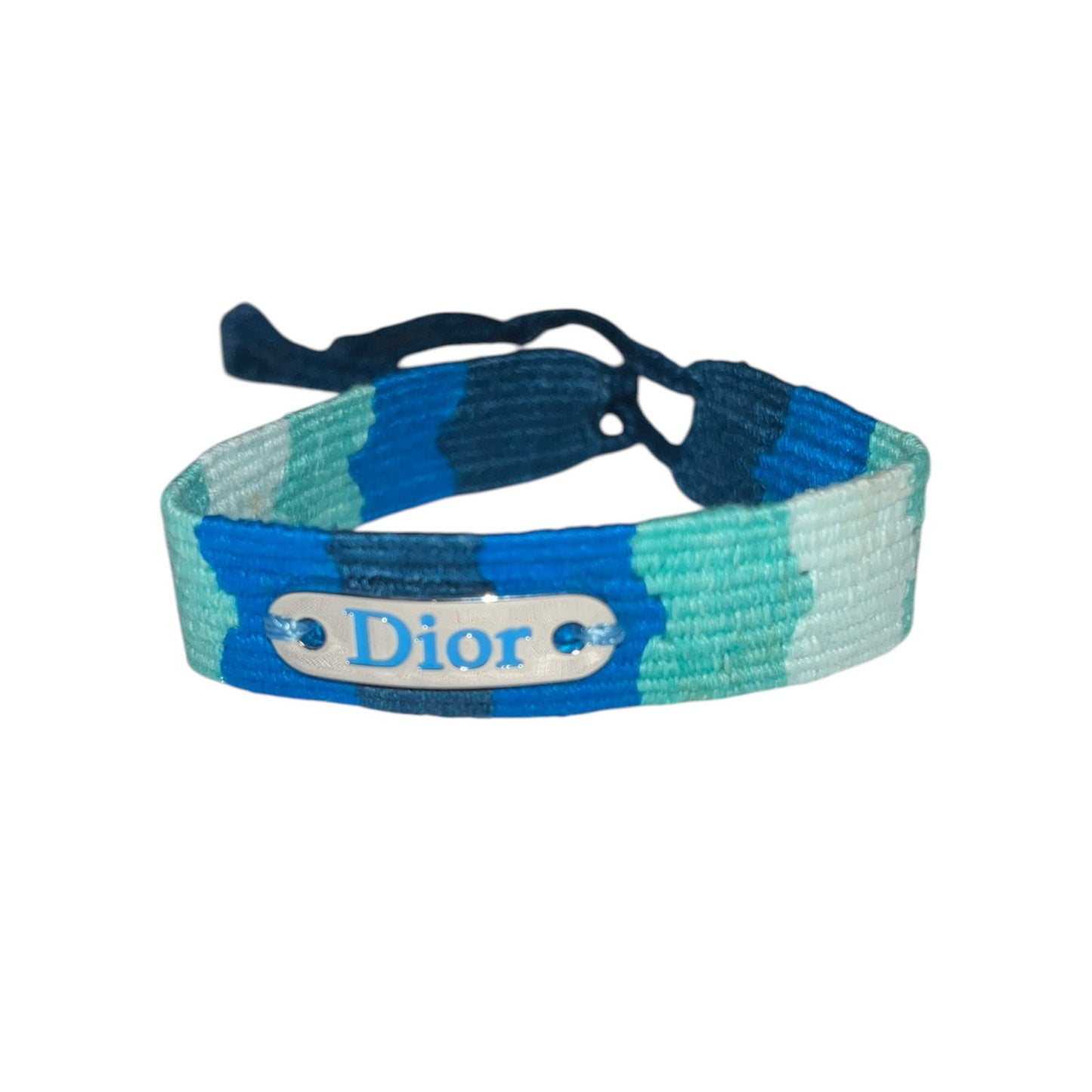 Christian Dior J'Adior woven blue bracelet