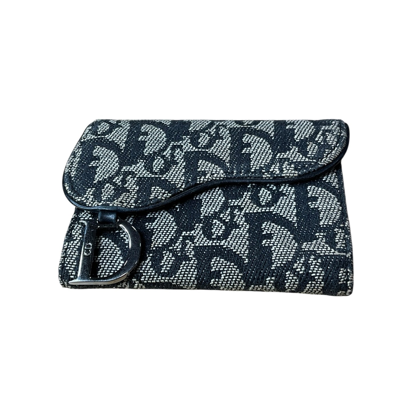 Dior Blue Saddle Wallet