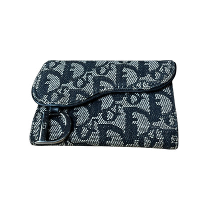 Dior Blue Saddle Wallet