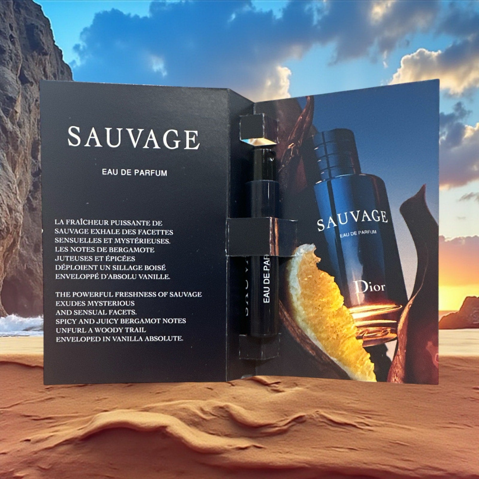 ✔️Dior Sauvage Eau de Parfum Sample Spray (1 ml / 0.03 fl oz) — Authentic Mini Luxury Vial