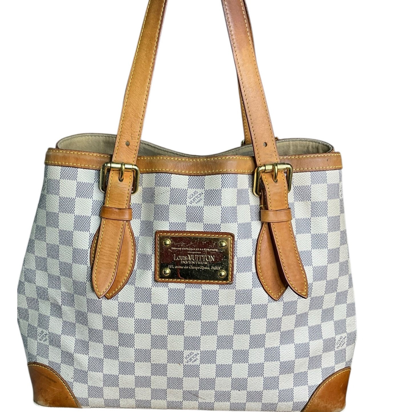 Louis Vuitton Damier Azur Hampstead MM tote bag