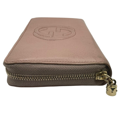 Gucci Pink Interlocking Soho Leather Wallet