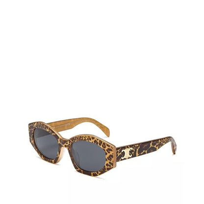 Celine Animal Print Triomphe Cat Eye Sunglasses