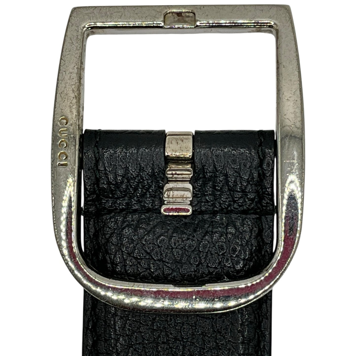 Gucci Black Silver Belt
