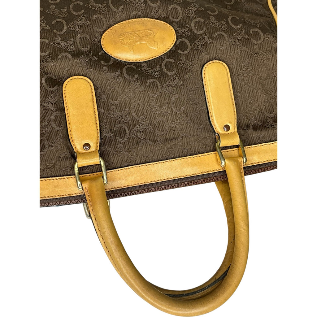 Authentic Celine Boston Bag - Brown