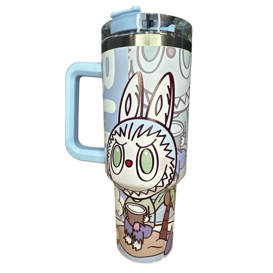 Labubu Monster Tumbler 40 oz - Light Blue
