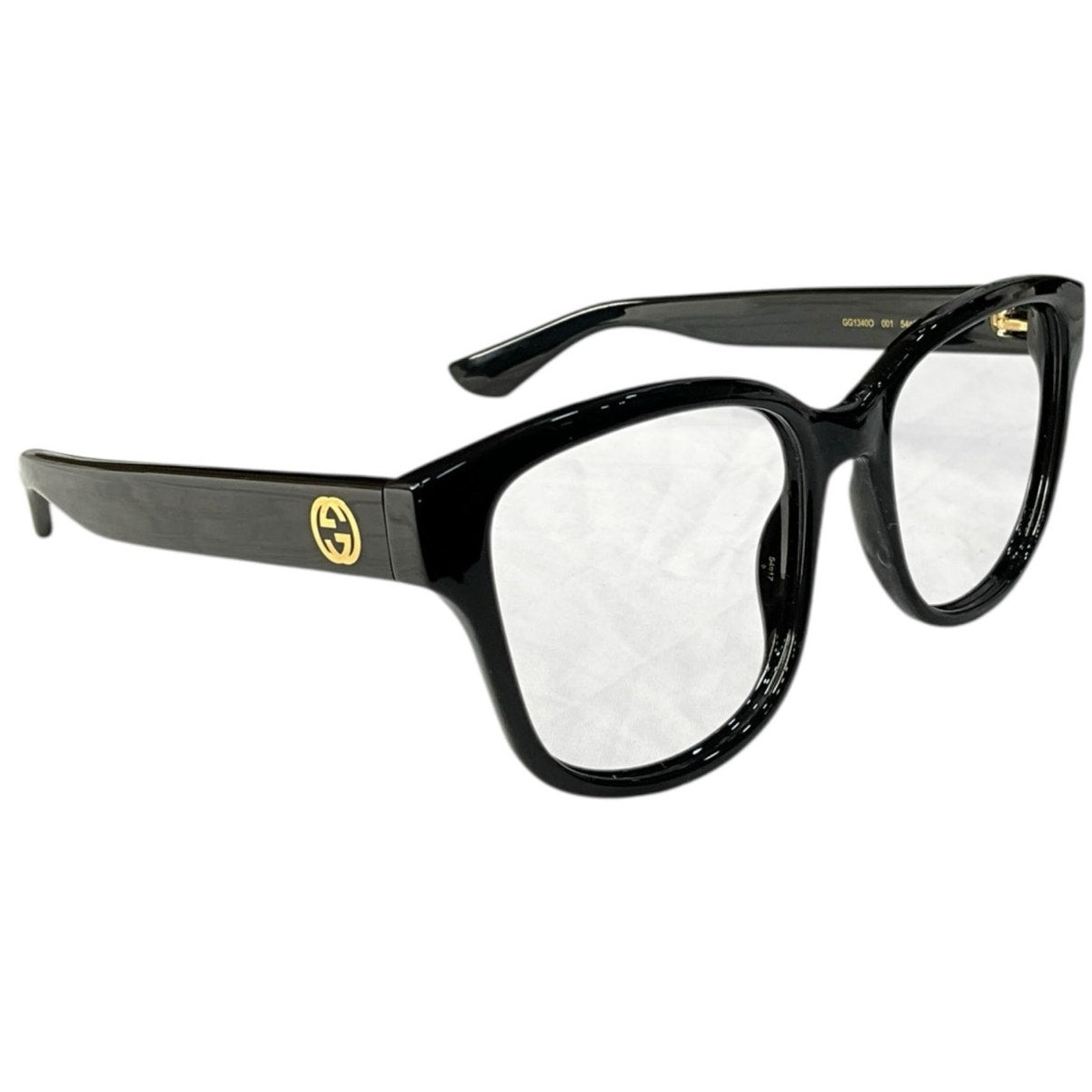 Gucci GG1340O 001 Black Rectangular 54mm Women's Eyeglasses