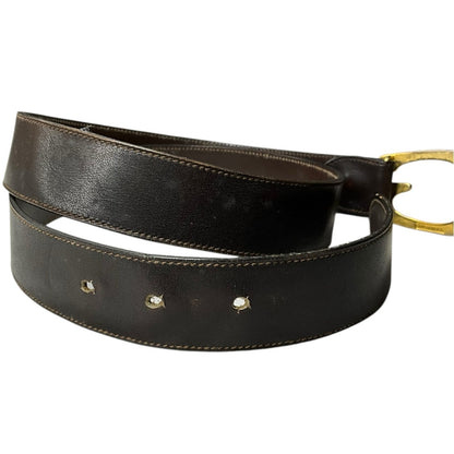 Gucci Gold G Leather Belt