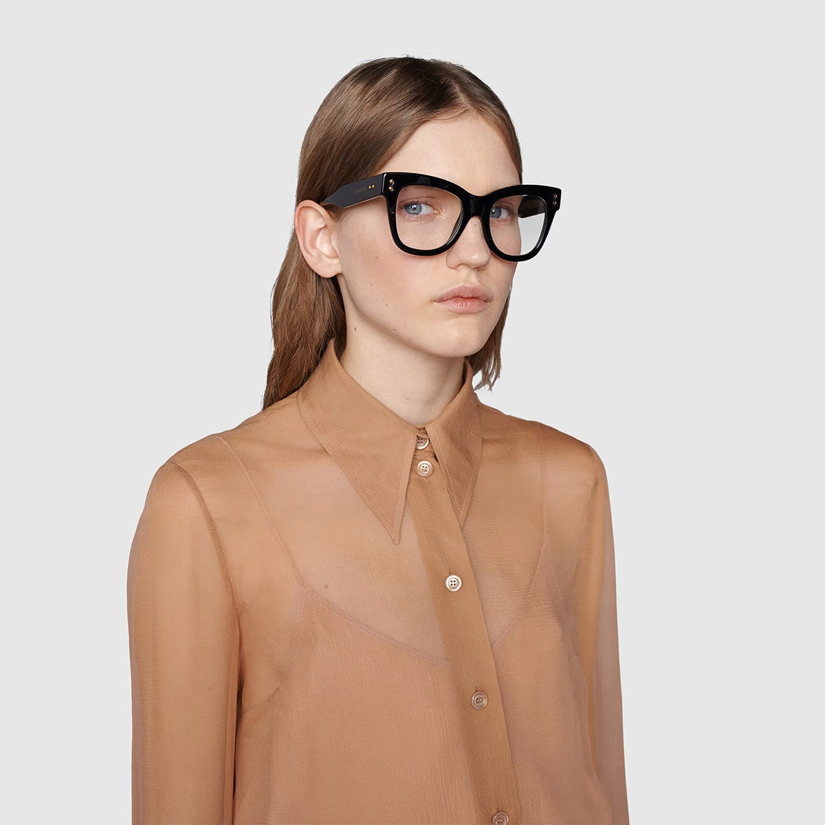 Gucci GG1086O Eyeglasses Women's Full Rim Cat Eye