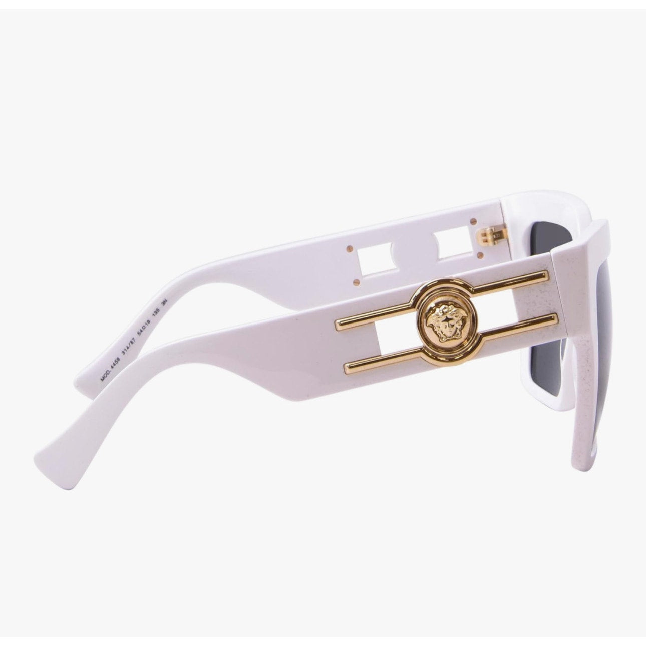 1010. Versace Medusa Deco Butterfly White Sunglasses