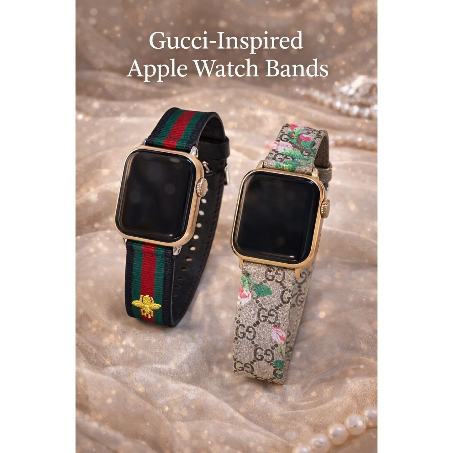 Apple Watch Bands – Bee Stripe & Floral Styles