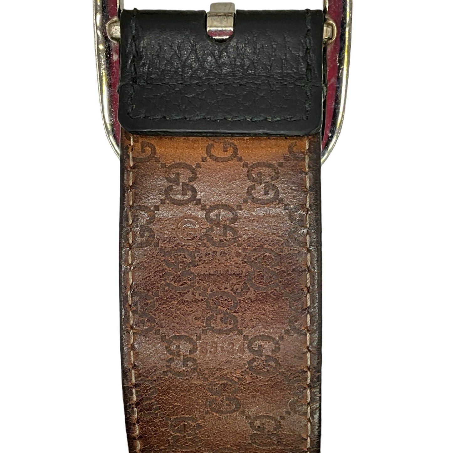 Gucci Black Silver Belt