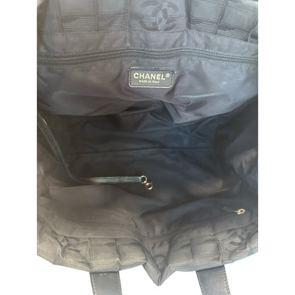 Chanel Black Canvas Tote