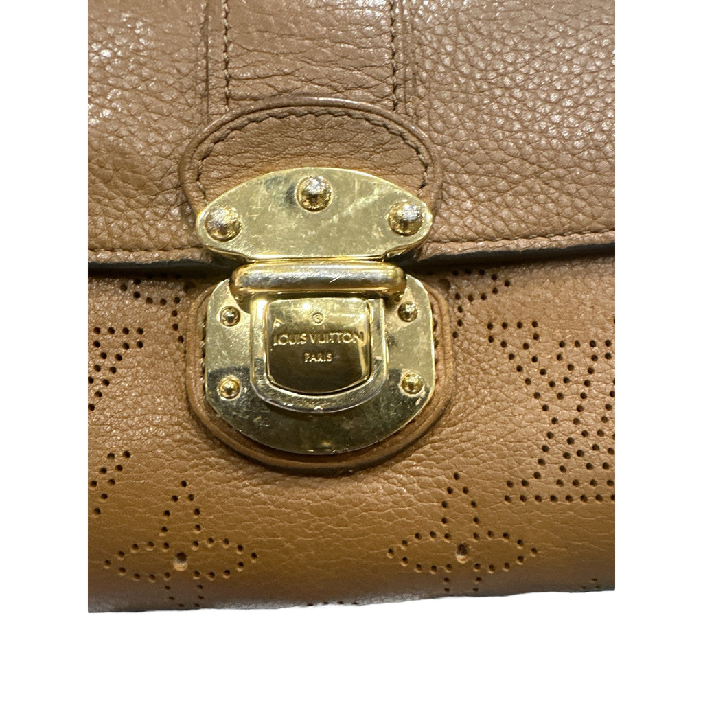 Authentic Louis Vuitton Mahina Leather Long Wallet – Caramel Brown