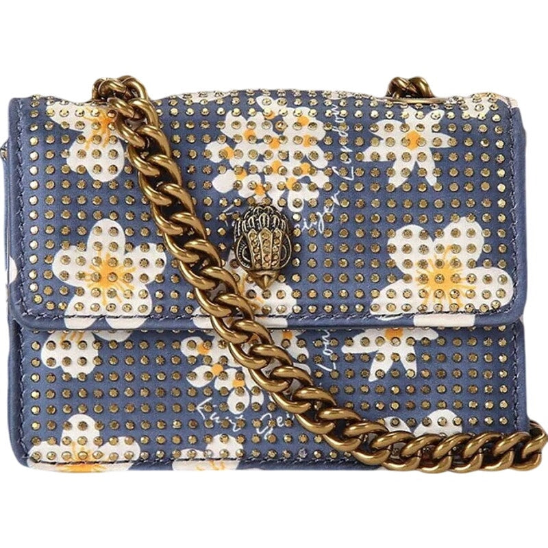 Kurt Geiger London Micro Kensington Floral Rhinestoned Crossbody Bag