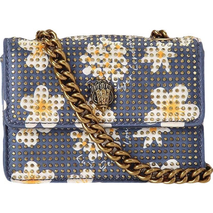 Kurt Geiger London Micro Kensington Floral Rhinestoned Crossbody Bag