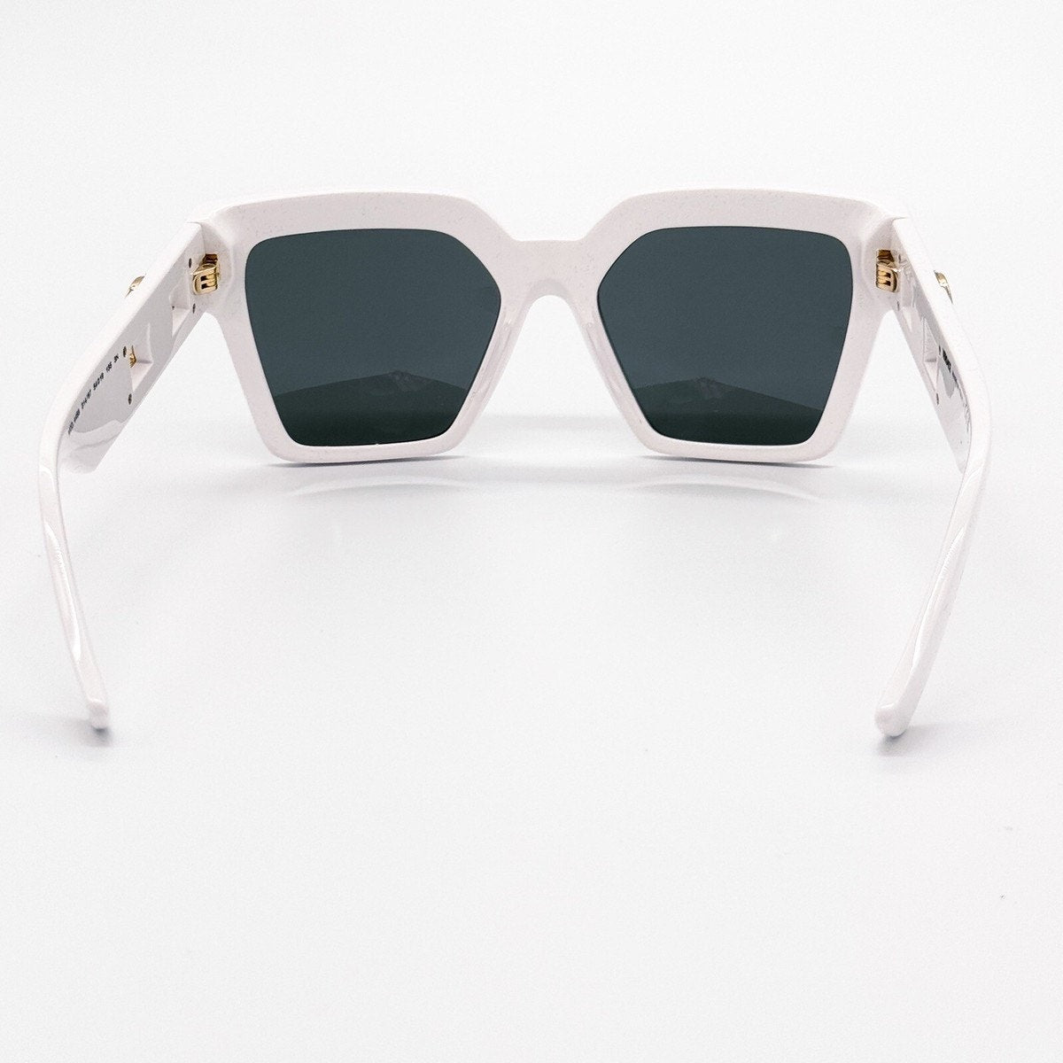 1010. Versace Medusa Deco Butterfly White Sunglasses