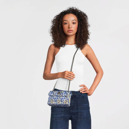 Kurt Geiger 
Mini Kensington crossbody bag with blue sequins
