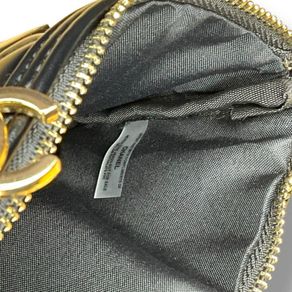 Chanel Makeup Black quilted cosmetic pouch