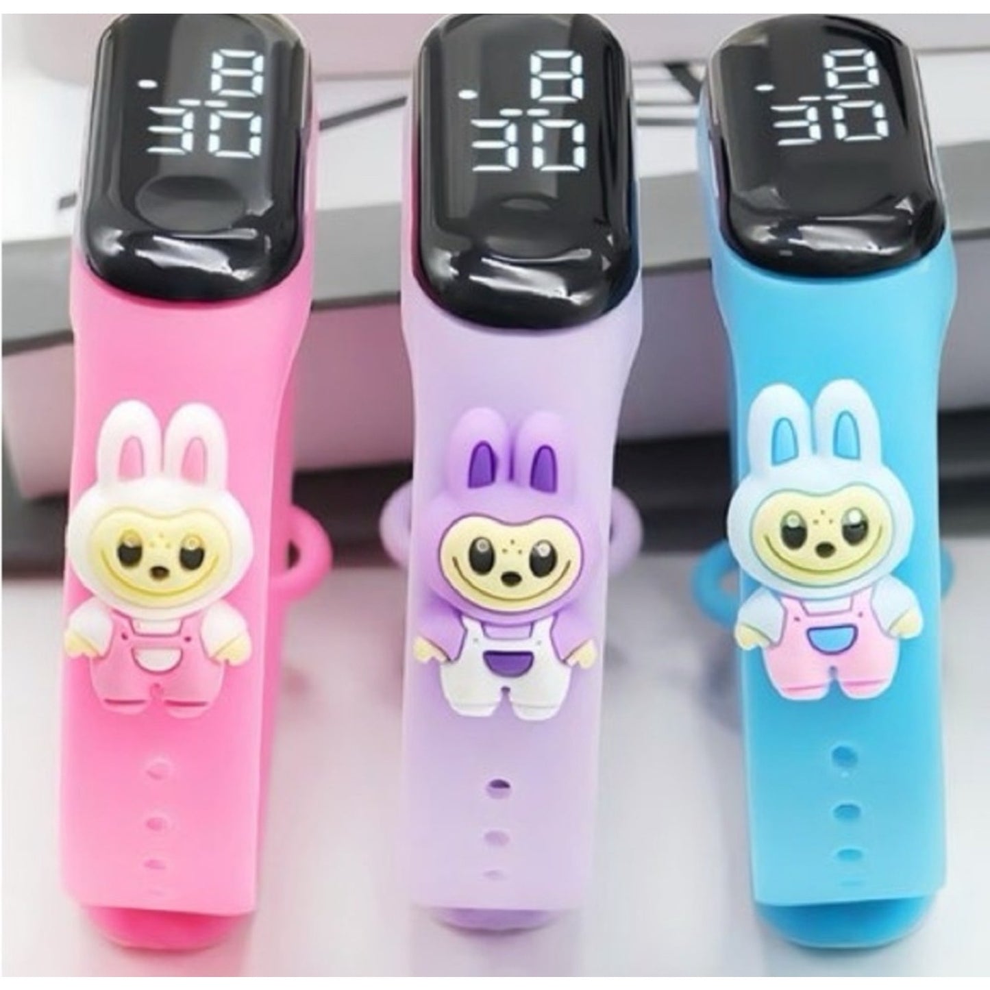 LABUBU Kids' Water Resistant Silicone Digital Watch (CHOOSE ONE COLOR WATCH)