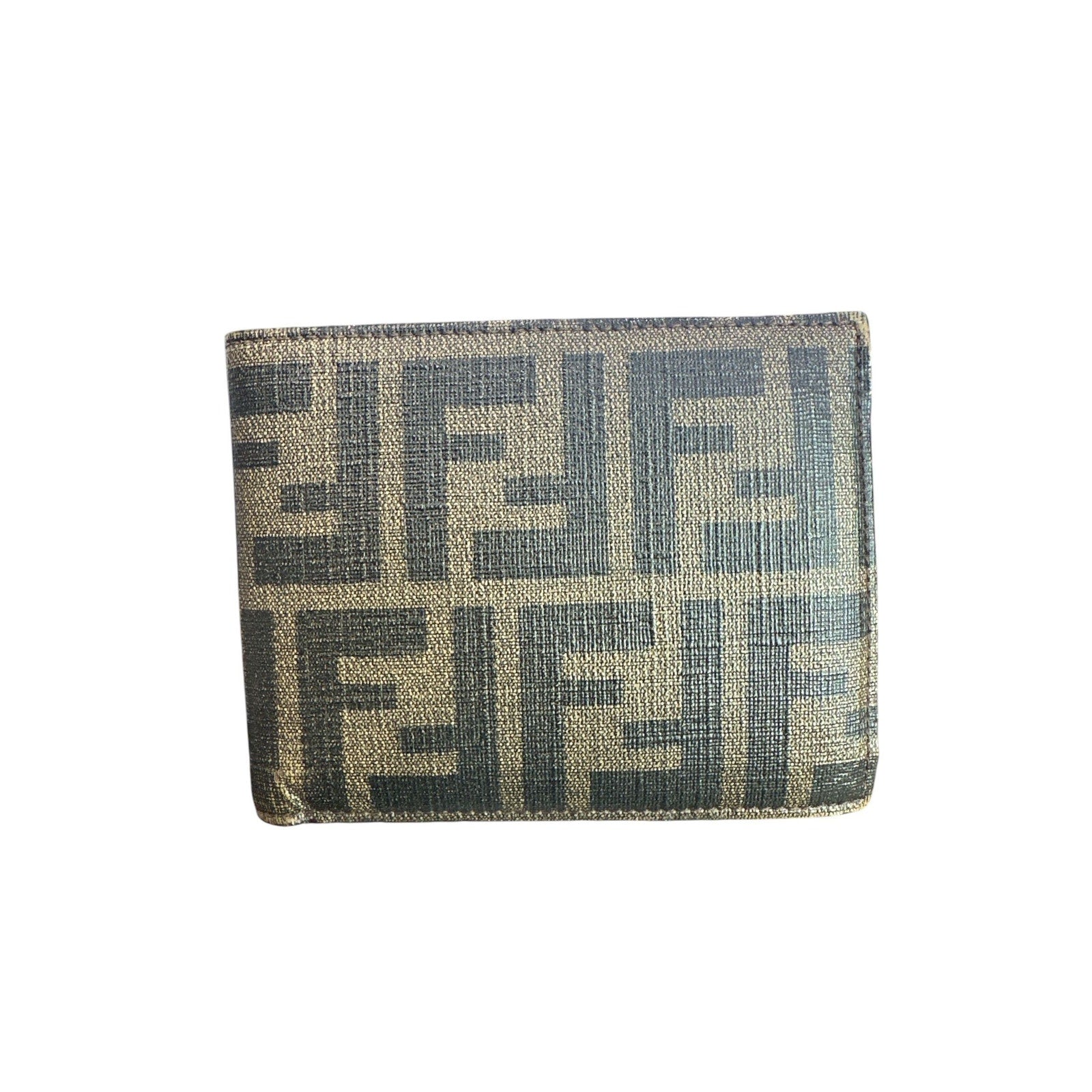 Fendi wallet with iconic pattern on a white background