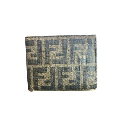 Fendi wallet with iconic pattern on a white background