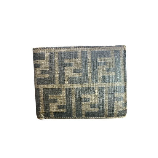 Fendi wallet with iconic pattern on a white background
