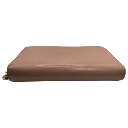 Gucci Pink Interlocking Soho Leather Wallet