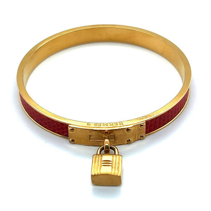 Hermes Kelly Lock Red Lizard