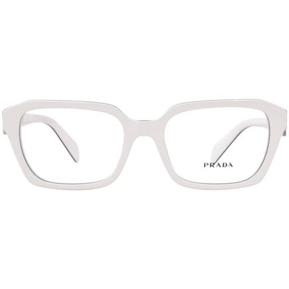 Prada White Eyeglasses Women's Havana Full Rim Cat Eye