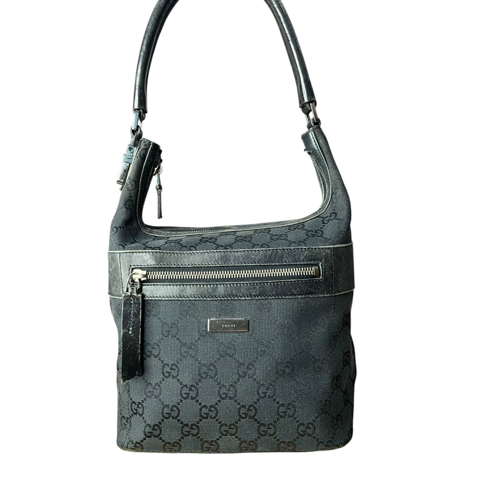 Gucci Black Canvas Handbag