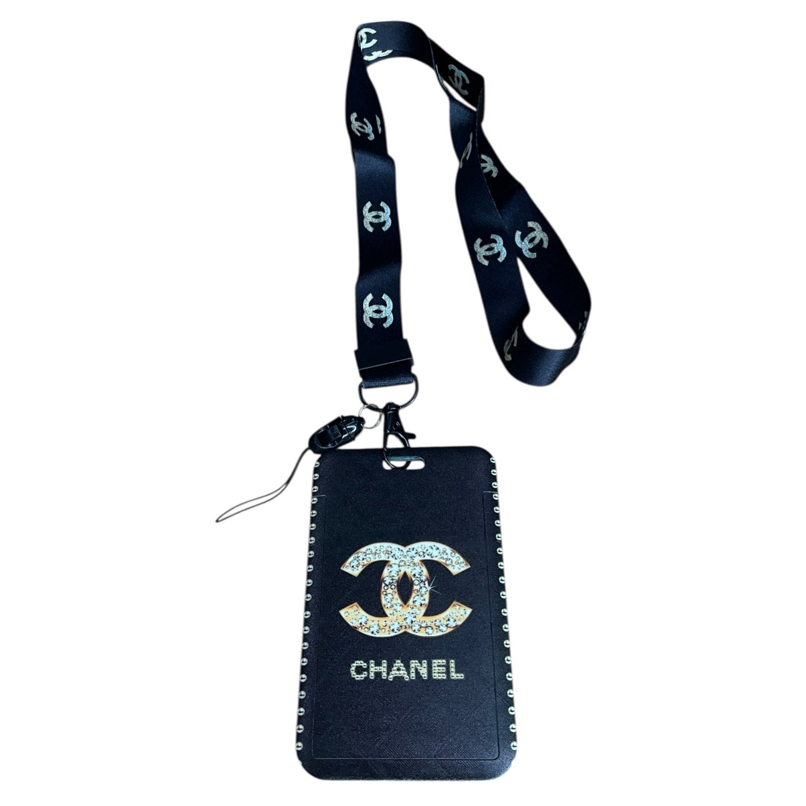 Luxury Fashion-Inspired Lanyard with ID Badge Holder