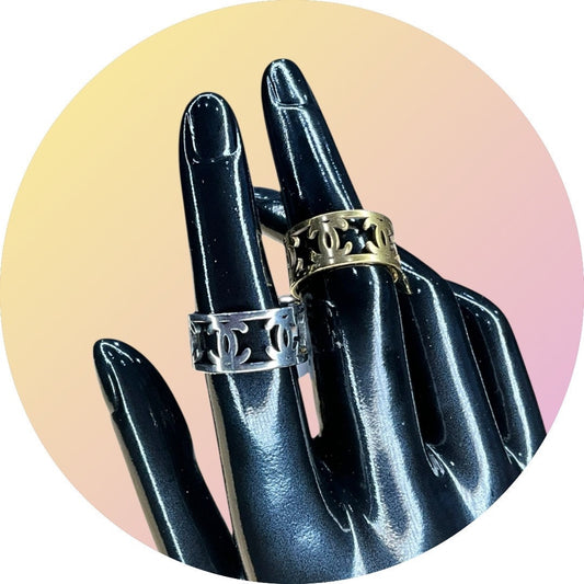 Cutout Band Ring – Gold or Silver Tone