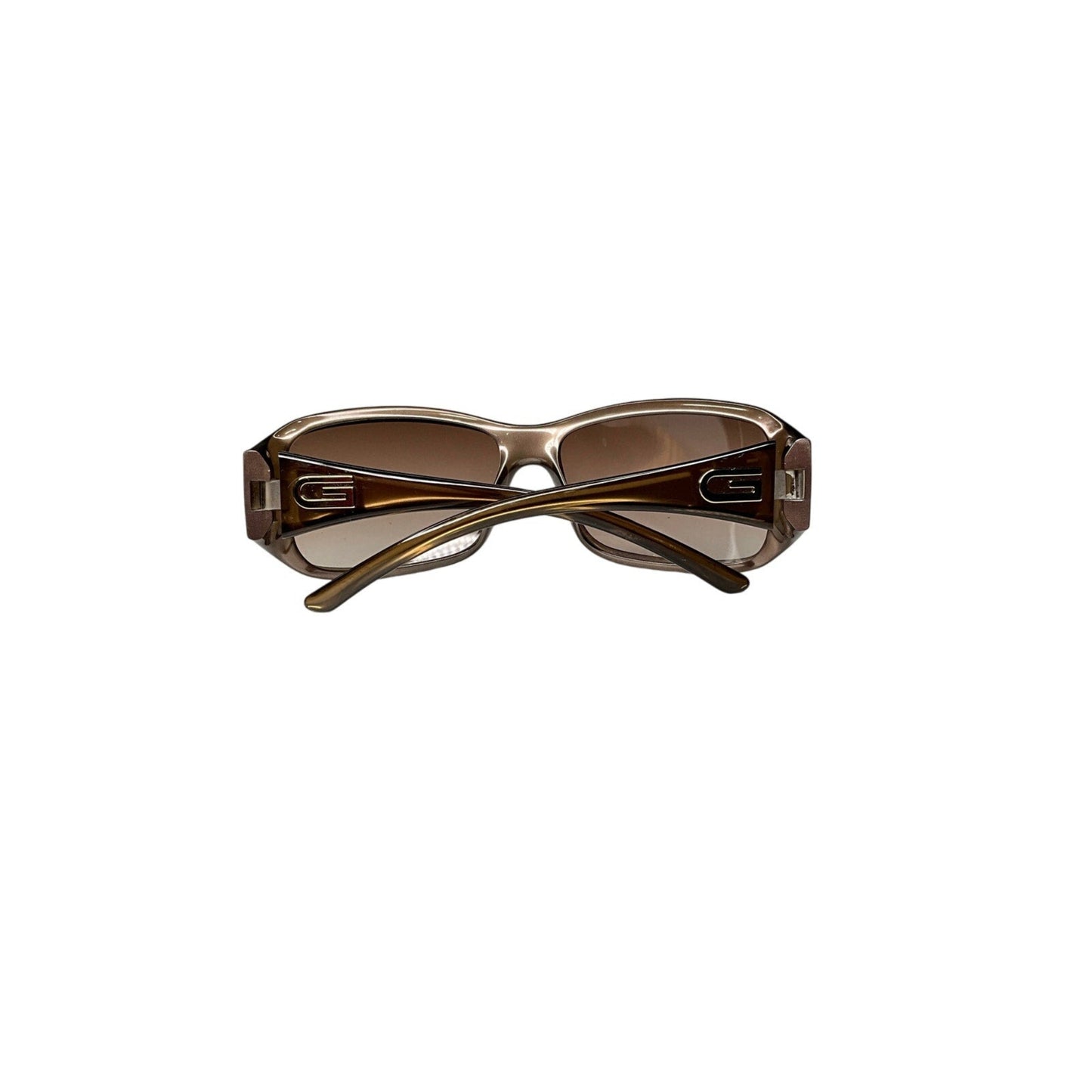 Brown sunglasses on a white background