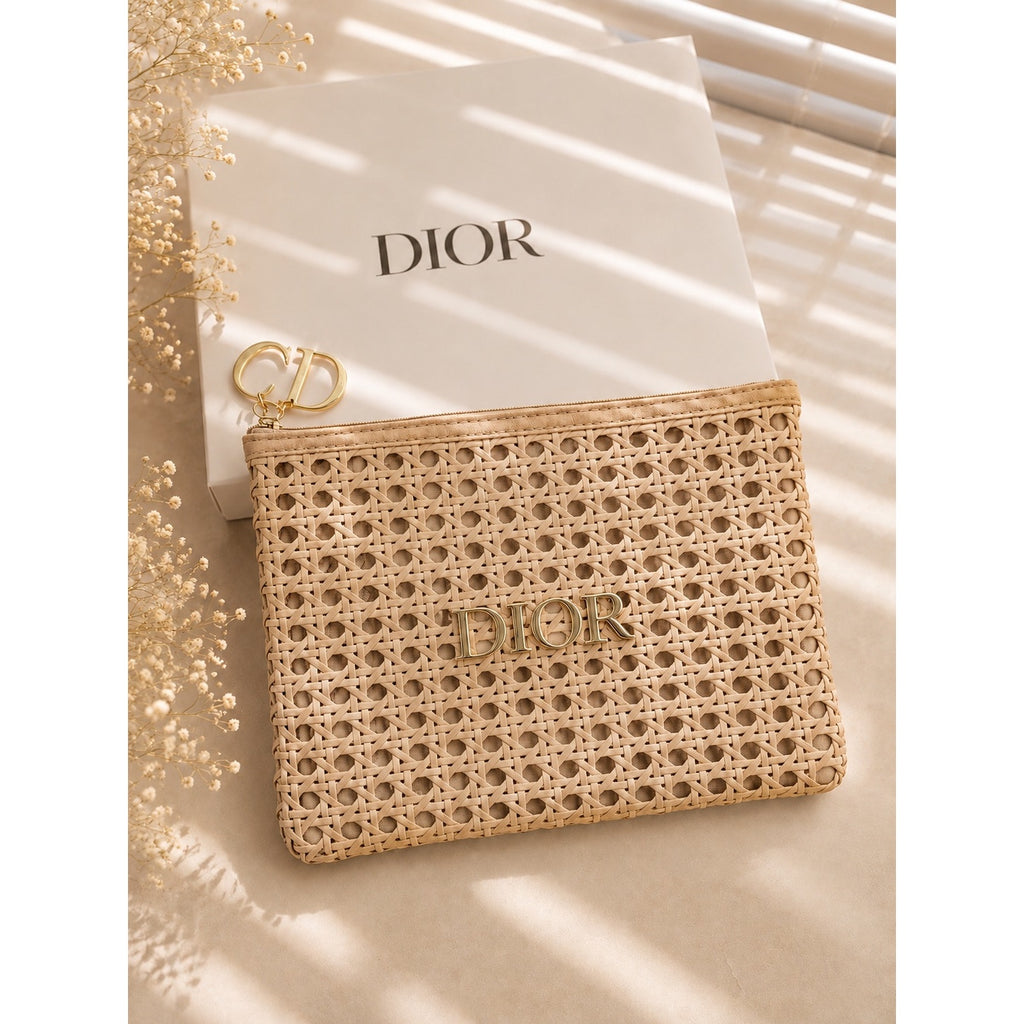 Dior Beauty Wicker Makeup Pouch (GWP) – 2026 Summer Design