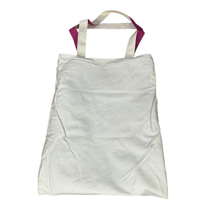 Reversible Canvas Tote Bag – Pink & Cream