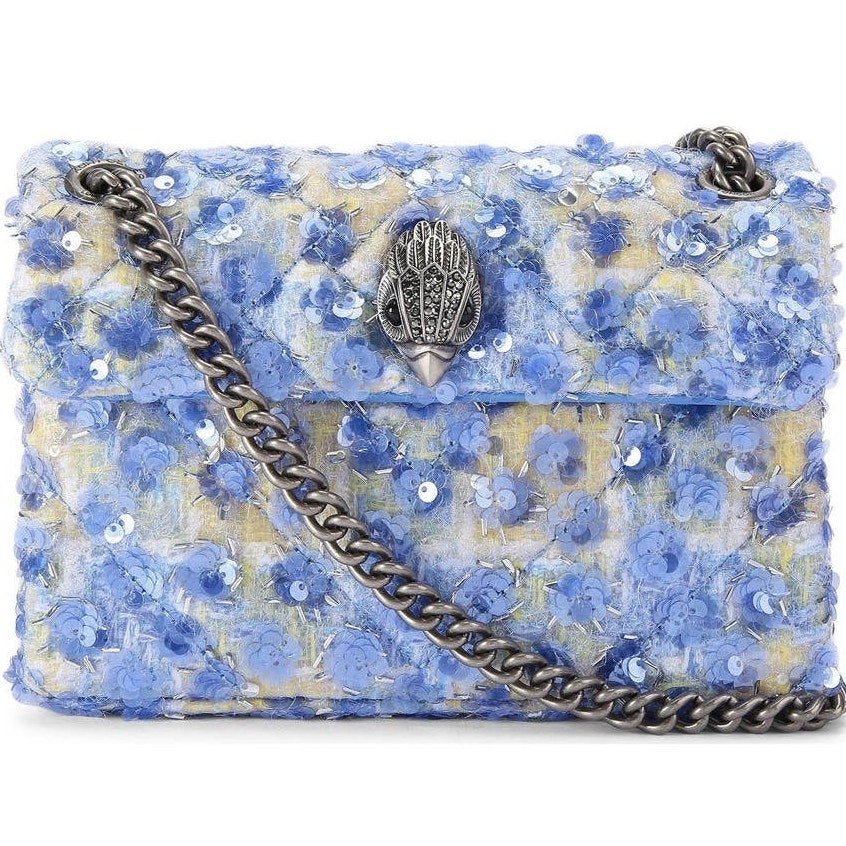 Kurt Geiger 
Mini Kensington crossbody bag with blue sequins