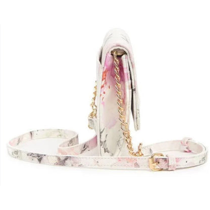 Betsey Johnson Sam Floral Crossbody Bag Cherry/White One Size