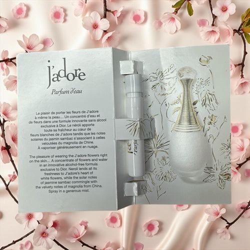 ✔️Dior J’adore Parfum d’Eau Eau de Parfum Sample 1.2 ml / 0.04 fl oz – Alcohol-Free Luxury Mini