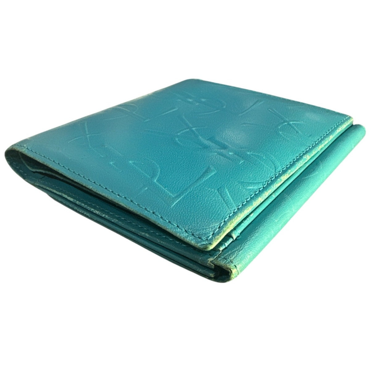 Yves Saint Laurent Turquoise Compact Wallet
